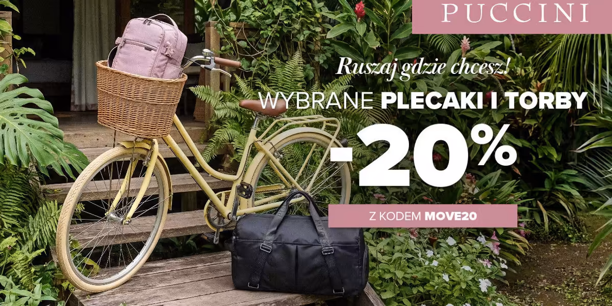 Puccini: KOD rabatowy -20% na plecaki i torby