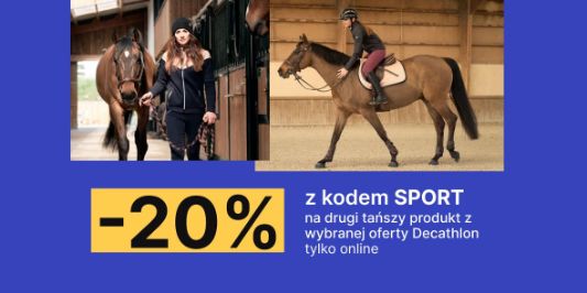 Decathlon: KOD rabatowy -20% na drugi produkt 28.10.2024