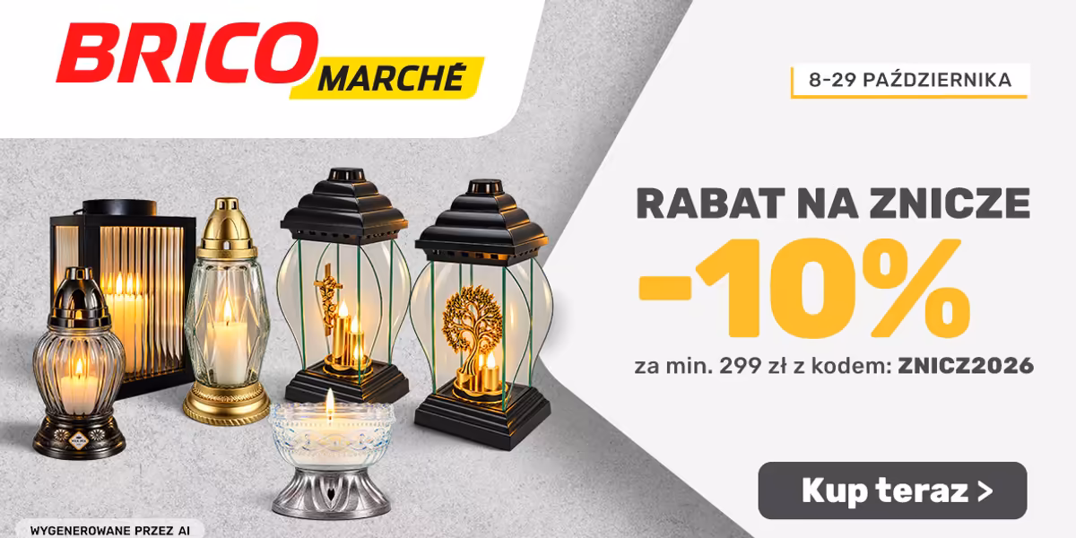 Bricomarche: KOD rabatowy -10% na znicze