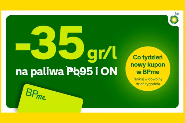 BP p.l.c.: KUPON -35 gr/l w aplikacji BPme
