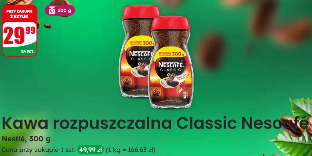 Dino: 29,99 zł za kawę Nescafe Classic 19.03.2025