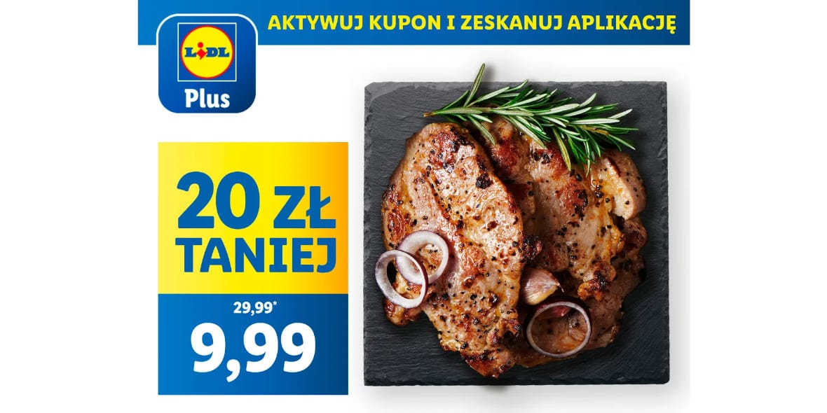 Lidl: KUPON -20 zł na karkówkę w marynacie 30.04.2025