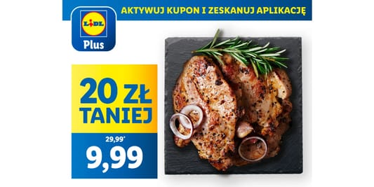 Lidl: KUPON -20 zł na karkówkę w marynacie 30.04.2025