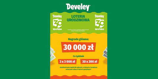 Loterie i Konkursy: Loteria urodzinowa Develey 16.04.2025