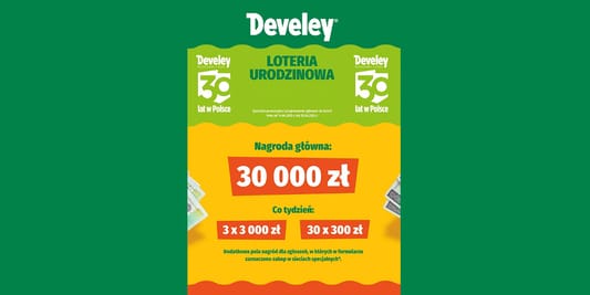 Loterie i Konkursy: Loteria urodzinowa Develey 16.04.2025