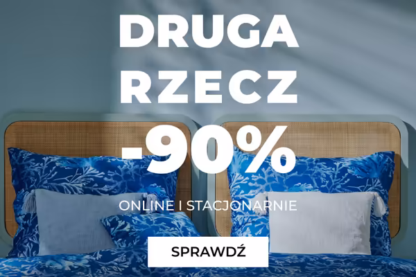 : -90% na drugą  rzecz