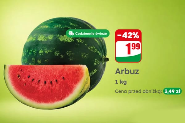 Dino: -42% na arbuzy