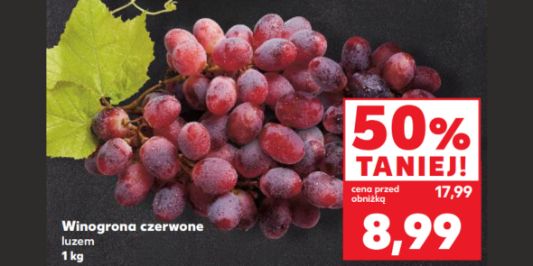 Kaufland: -50% na winogrono czerwone 13.03.2025