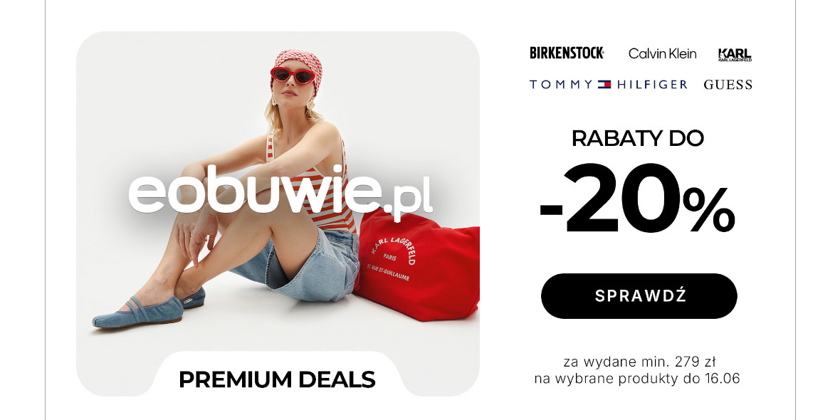 eobuwie.pl: KOD rabatowy -20% na wybrane produkty 13.06.2025
