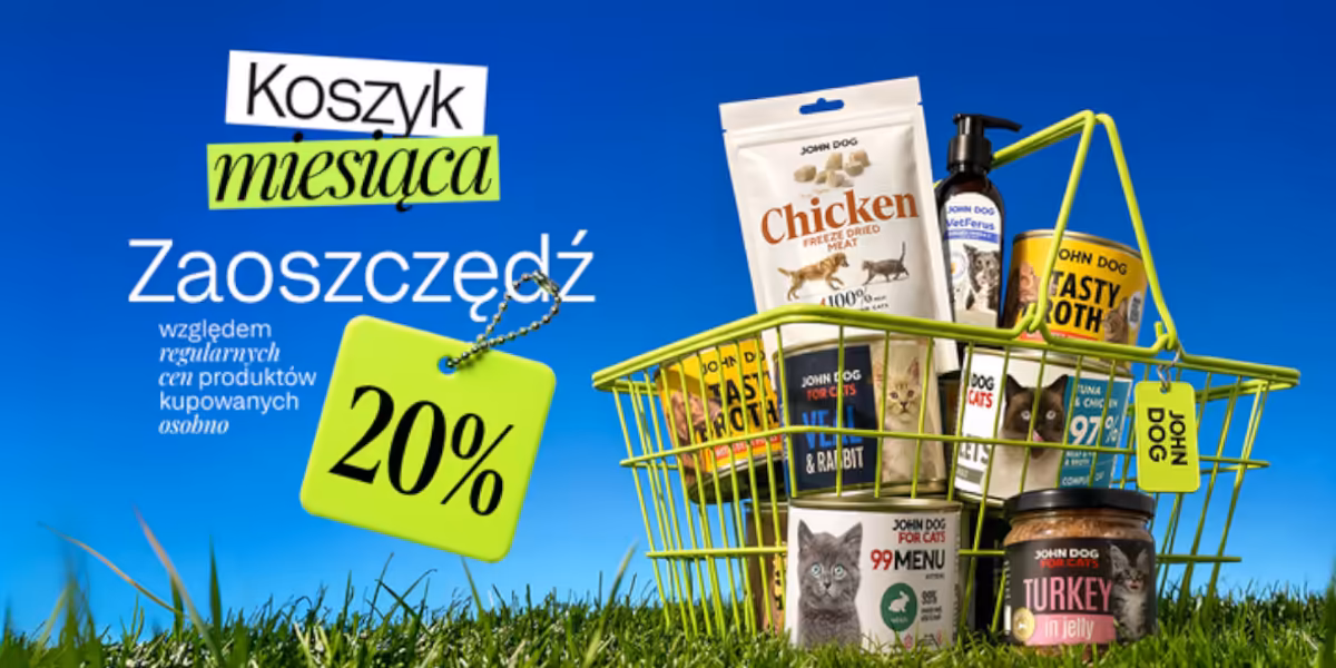 Johndog.pl: -20% na koszyk miesiąca