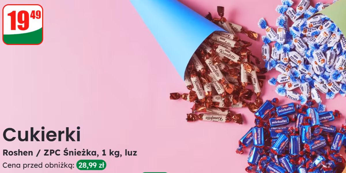 Dino: 19,49 zł/kg za cukierki na wagę
