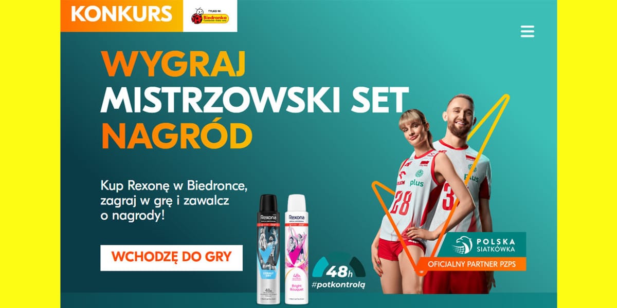 Biedronka: KONKURS Rexona Biedronka