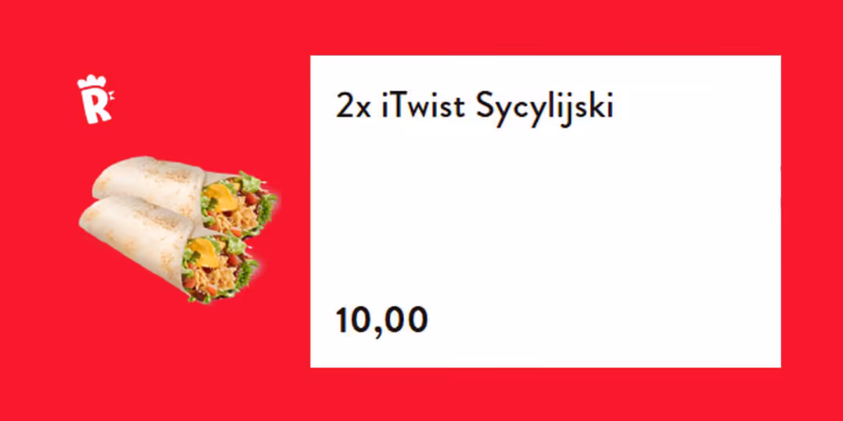 KFC: 10 zł za  2x iTwist Sycylijski
