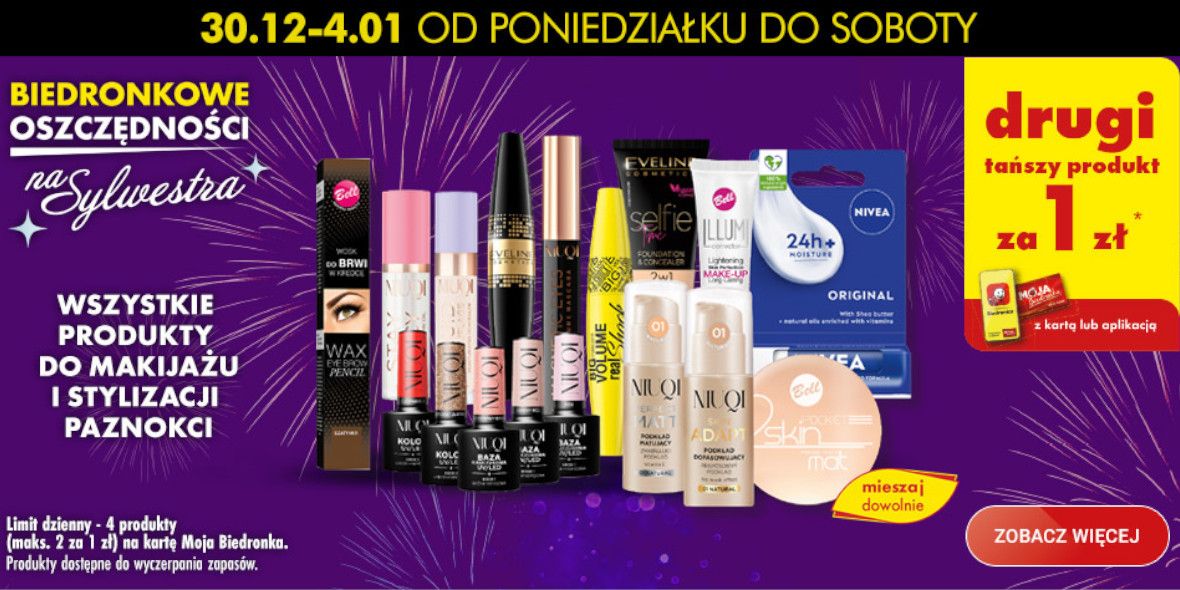 Biedronka: 1 zł na produkty do makijażu i stylizacji paznokci