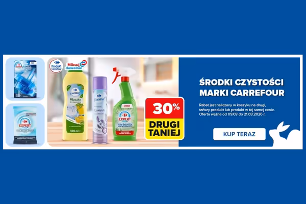 Carrefour: -30% na środki czystości