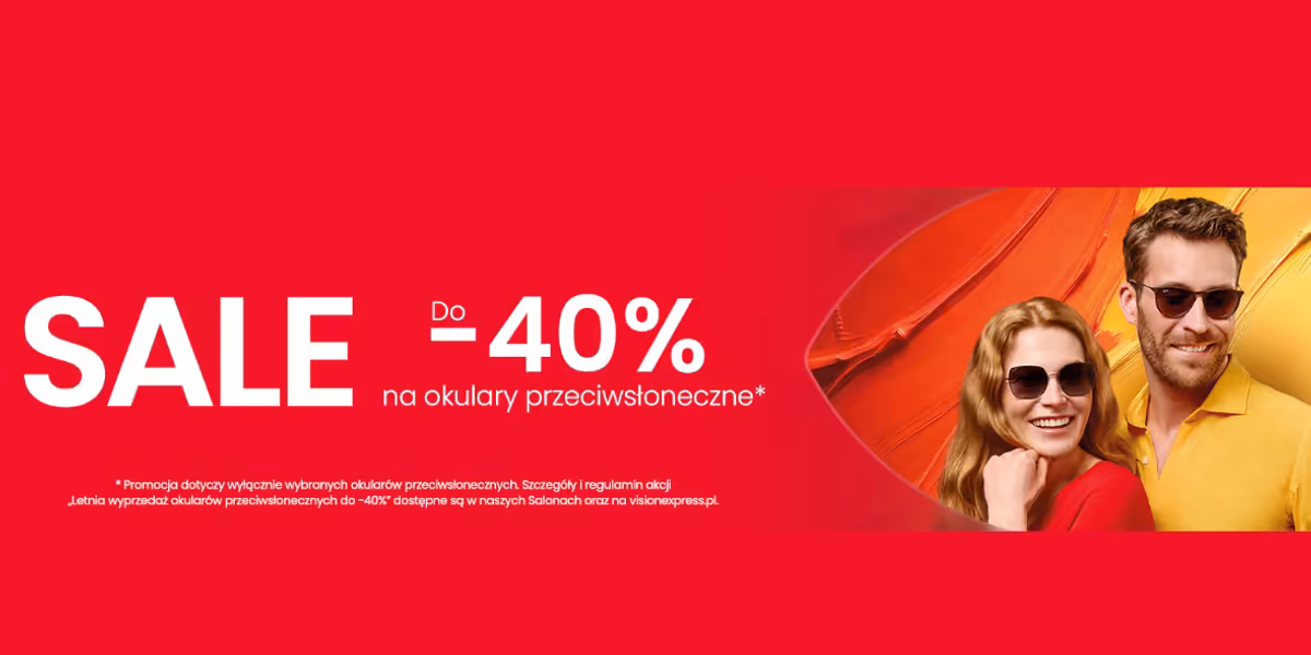 Vision Express: Do -40% na okulary przeciwsłoneczne