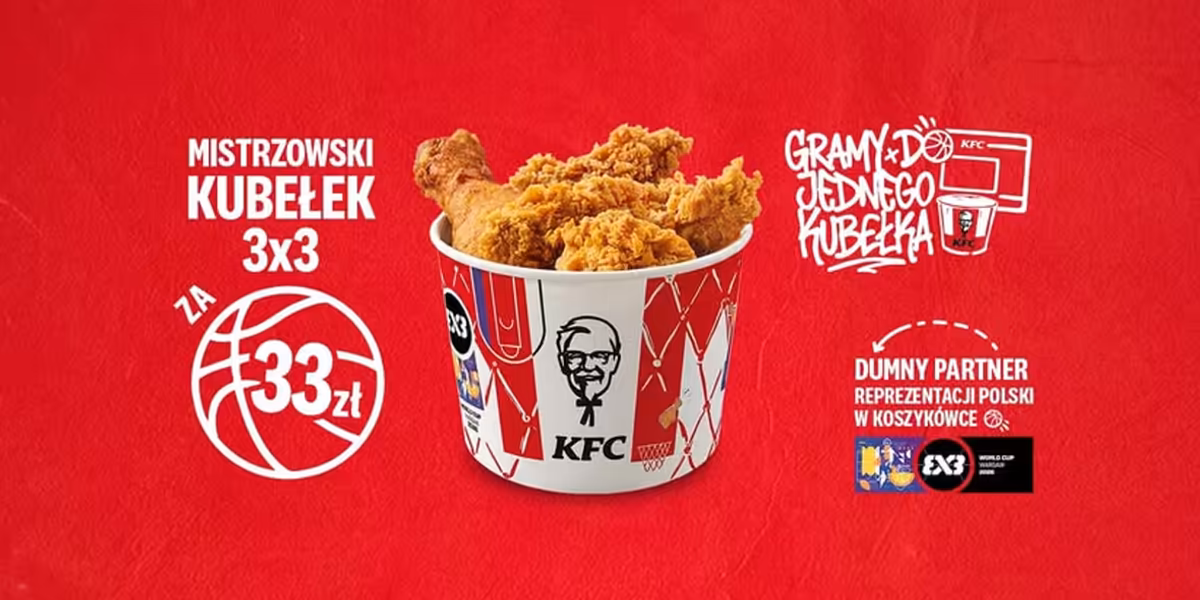 KFC: 33 zł za Mistrzowski Kubełek 3x3