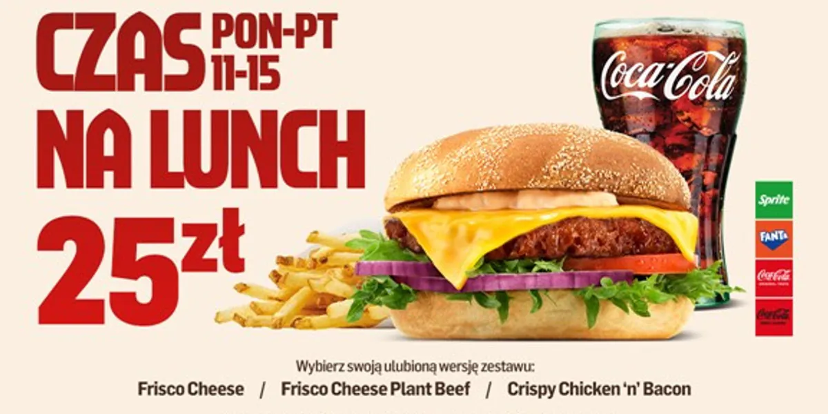 MAX Premium Burgers: 25 zł za zestaw lunchowy