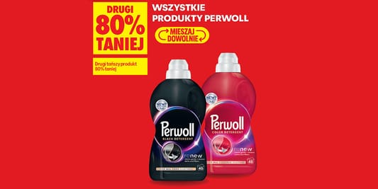 Biedronka: -80% na wszystkie produkty marki Perwoll 20.10.2026