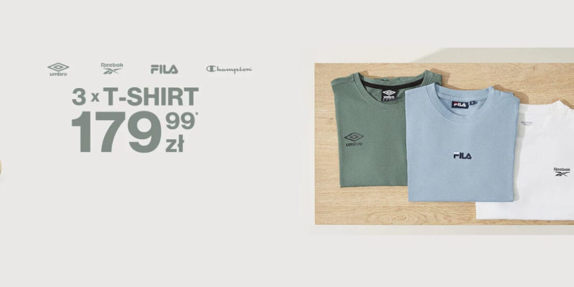 50 style: 179,99 zł za 3 T-shirty 06.05.2025