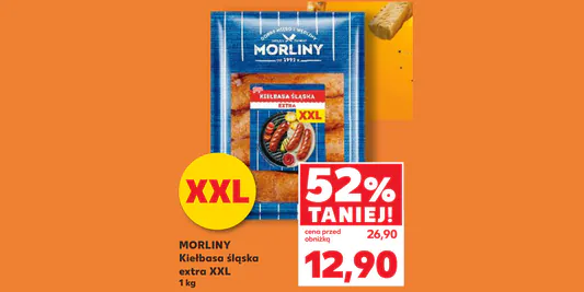 Kaufland: -52% na kiełbasę śląską Morliny 24.04.2025