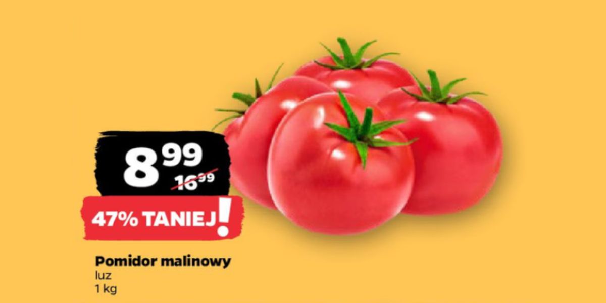 Netto: -47% na pomidory malinowe