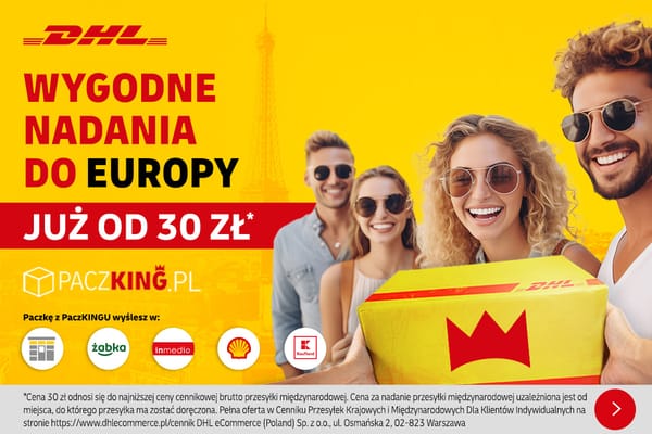 : Od 30 zł za nadanie paczki do Europy
