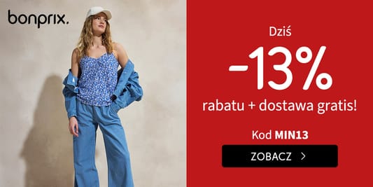 Bonprix: KOD rabatowy -13% i dostawa gratis 01.06.2025
