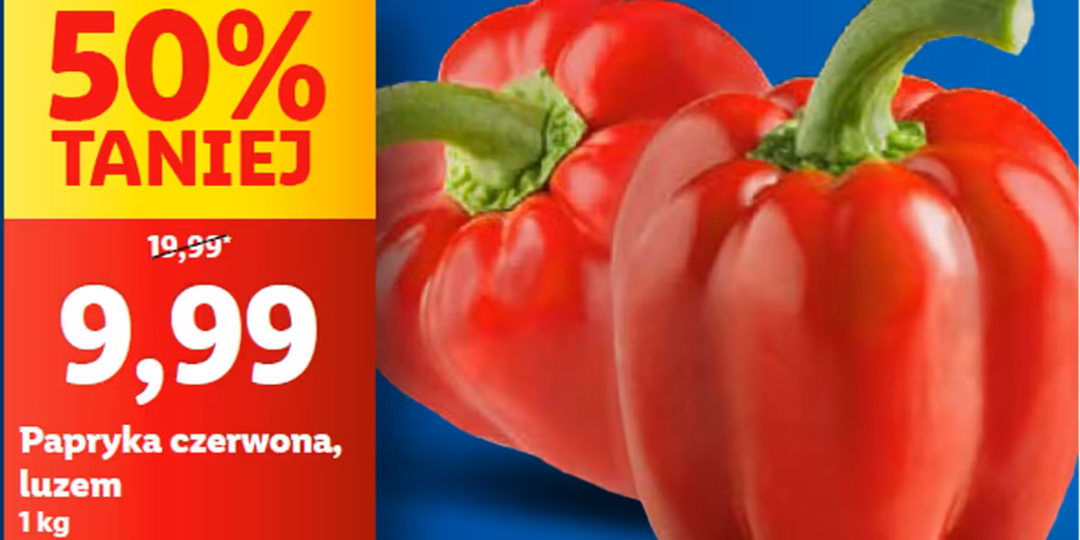 Lidl: -50% na paprykę czerwoną