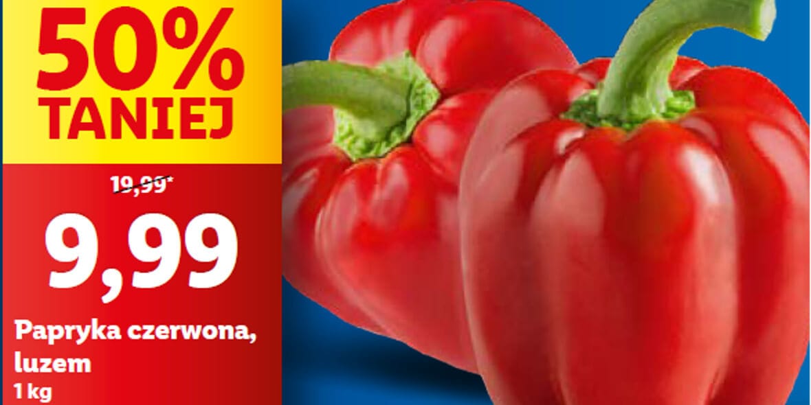 Lidl: -50% na paprykę czerwoną 05.05.2025