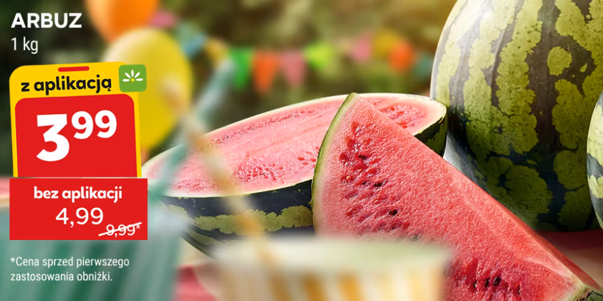 Stokrotka Supermarket: 3,99 zł/kg za arbuza