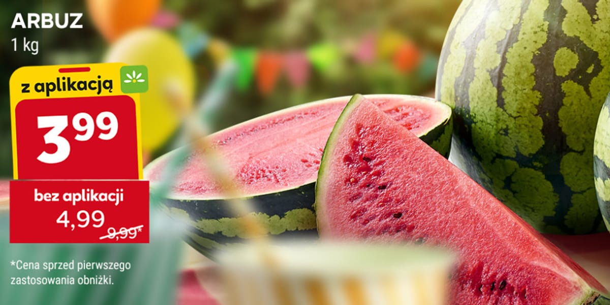 Stokrotka Supermarket: 3,99 zł/kg za arbuza