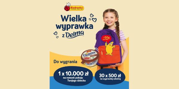 Biedronka: Konkurs „Wielka wyprawka z Delma!” 13.08.2024