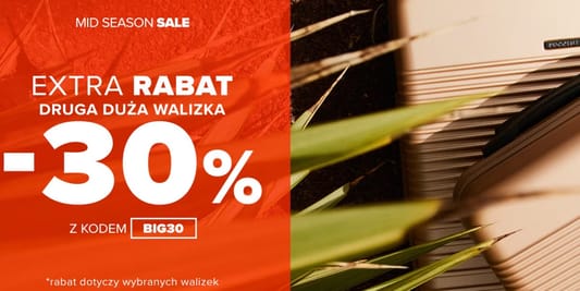 Puccini: KOD rabatowy -30% EXTRA na drugą dużą walizkę 09.05.2025