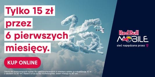Red Bull MOBILE:  Wystartuj za 15 zł 14.02.2025