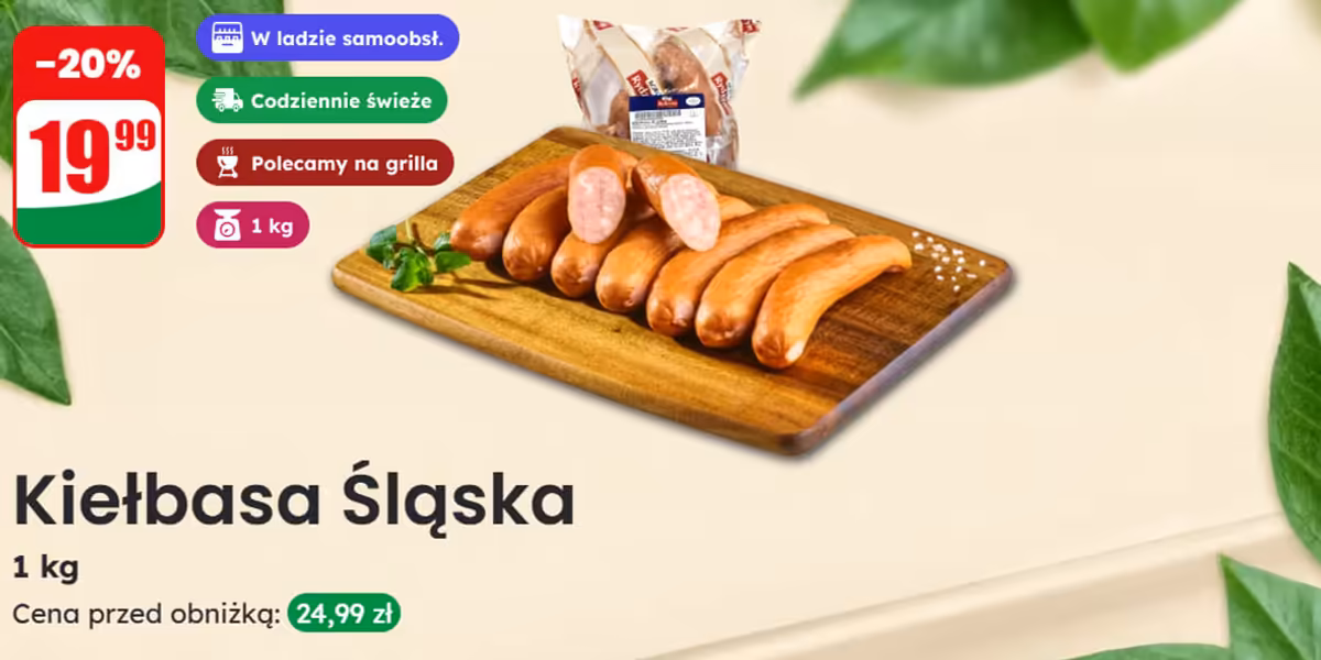 Dino: -20% na kiełbasę śląską
