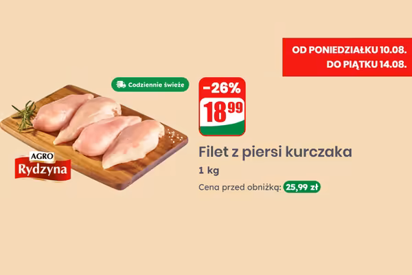 Dino: -26% na filet z piersi kurczaka