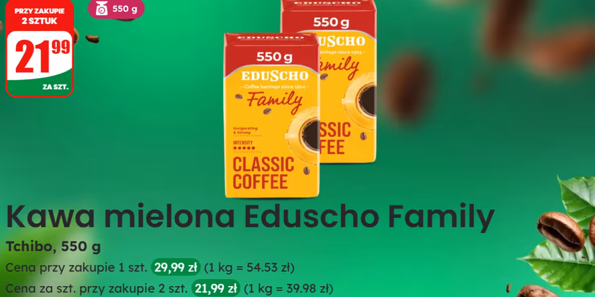 Dino: 21,99 zł za kawę Eduscho Family