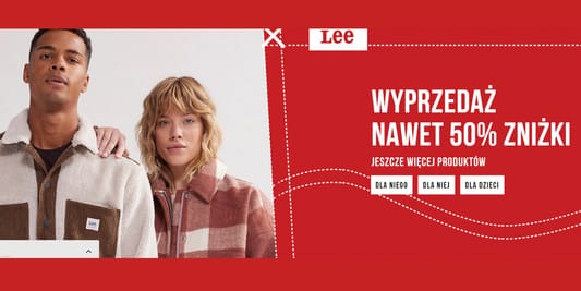 Lee: Do -50% na wyprzedaży w Lee 19.01.2024