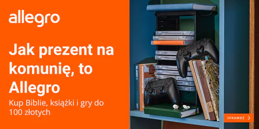 Allegro:  Prezent na Pierwszą Komunię z Allegro 19.05.2025