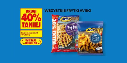 Biedronka: -40% na wszystkie frytki Aviko 14.10.2026
