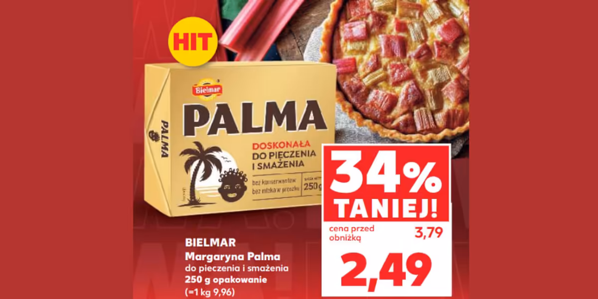 Kaufland: -34% na margarynę Palma BIELMAR