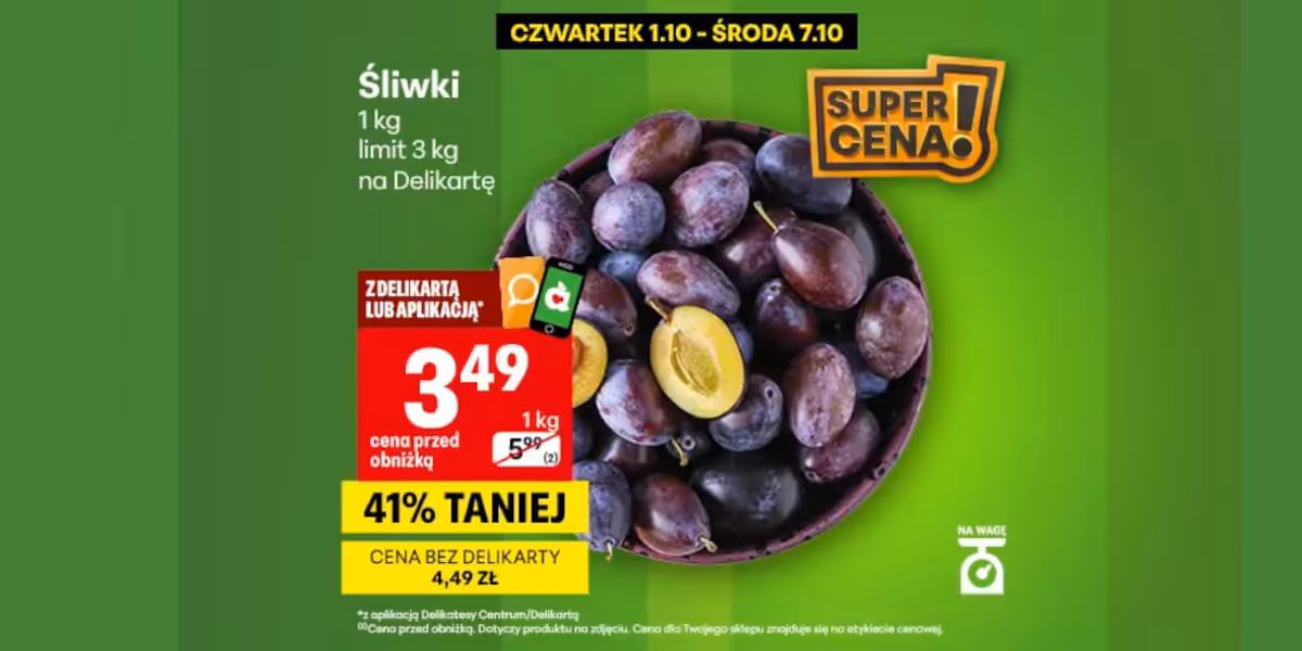 za śliwki