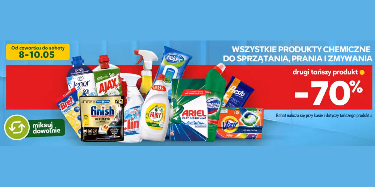 Stokrotka Supermarket: -70% na produkty chemiczne