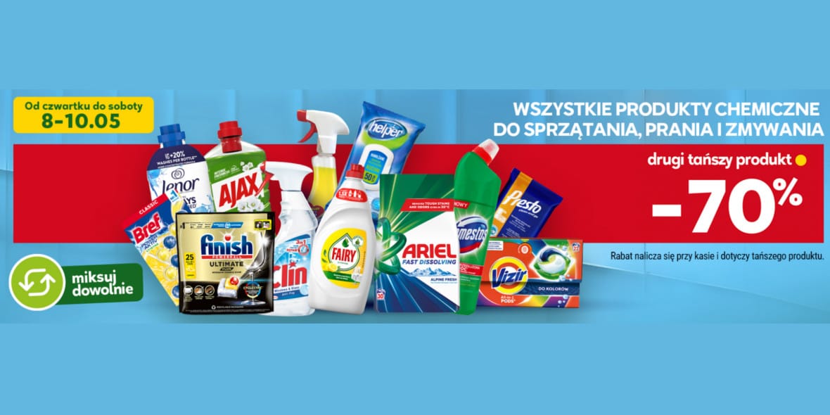 Stokrotka Supermarket: -70% na produkty chemiczne 08.05.2025