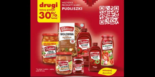 Biedronka: -30% na wszystkie produkty Pudliszki 20.11.2024