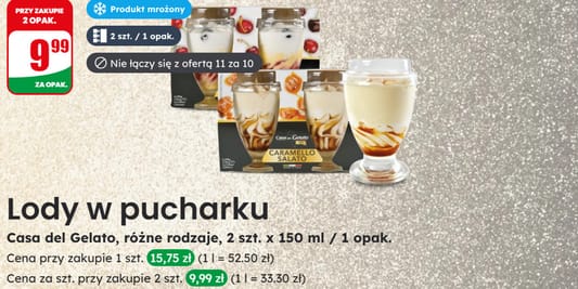 Dino: 9,99 zł za lody w pucharku 21.05.2025