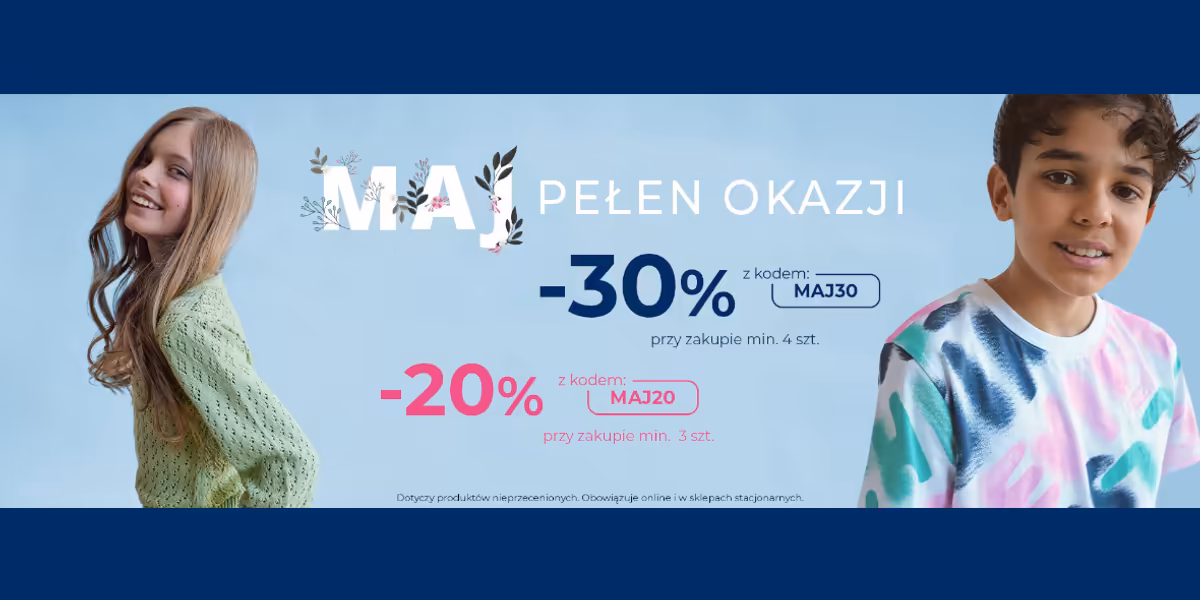 5.10.15.: KOD rabatowy Do -30% na zakupy
