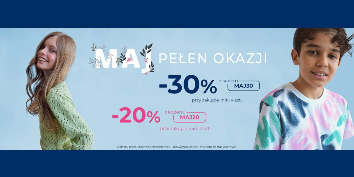 5.10.15.: KOD rabatowy Do -30% na zakupy