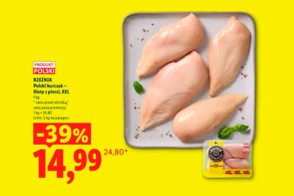 Lidl: -39% na filet z piersi kurczaka